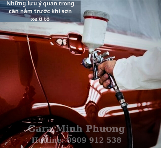 Những lưu ý quan trong cần nắm trước khi sơn xe ô tô